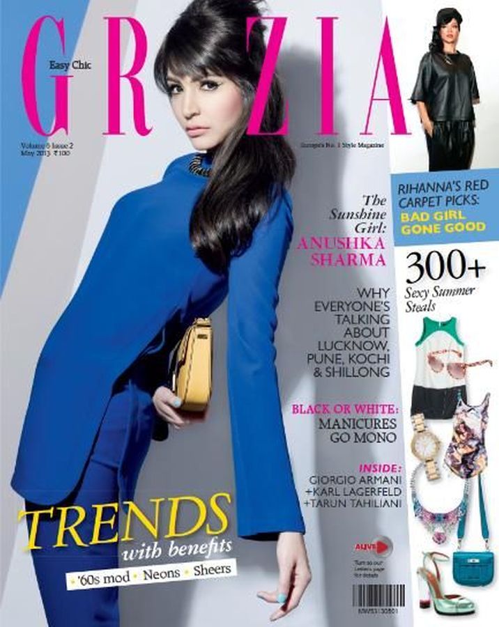 GRAZIA INDIA magazine side cover  May 2013