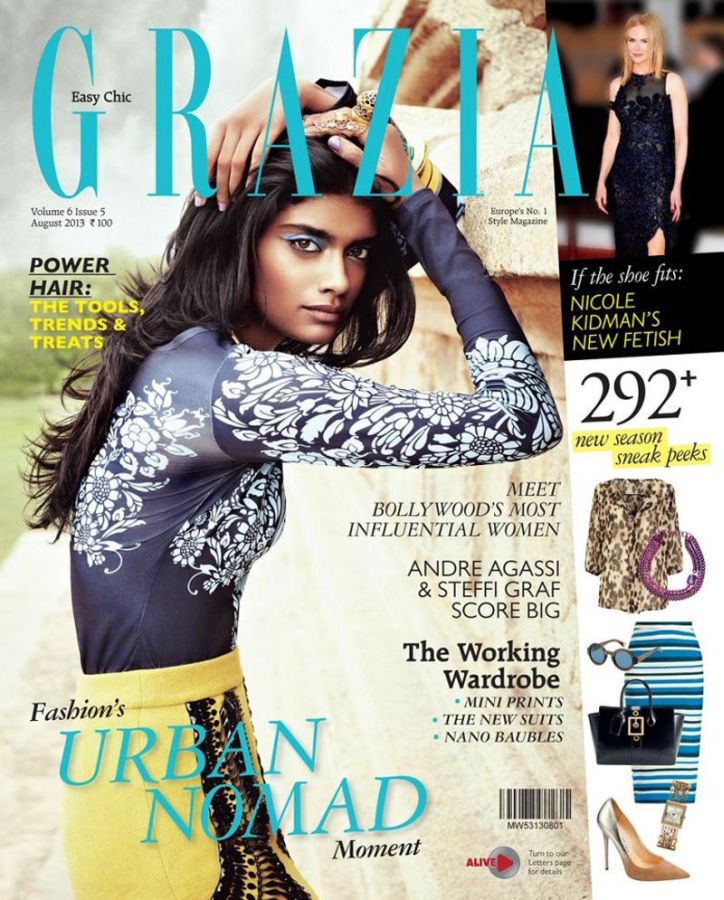 GRAZIA INDIA magazine side cover  August 2013