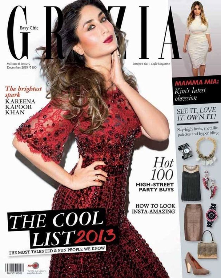 GRAZIA INDIA magazine side cover  December 2013