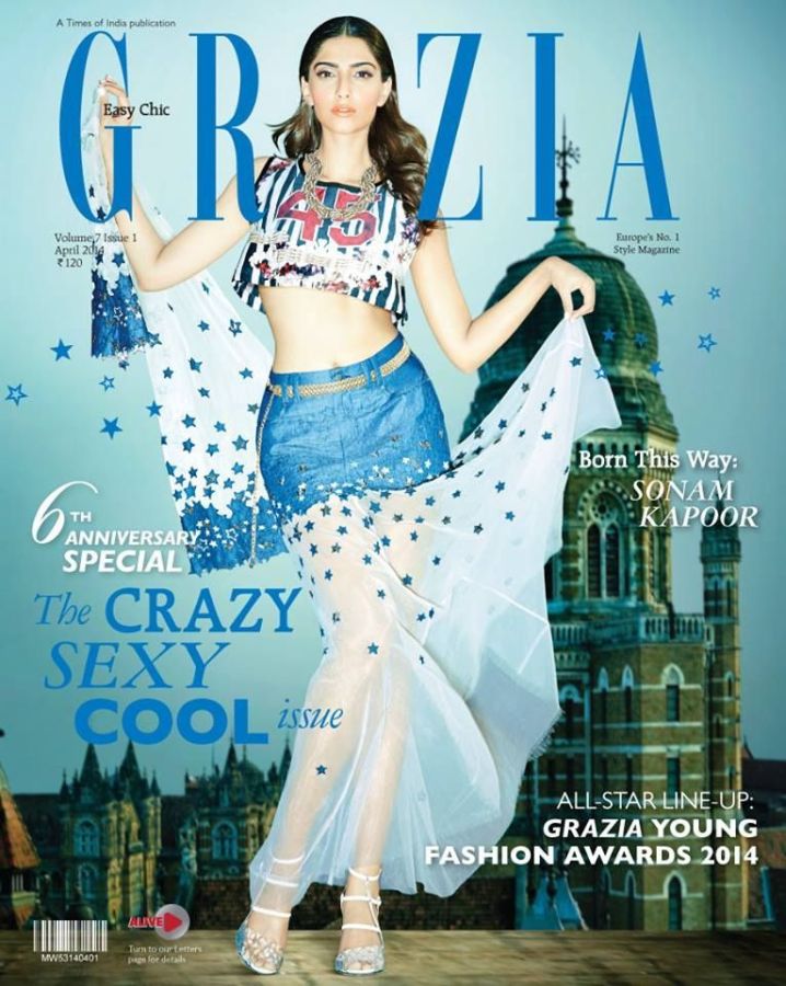 GRAZIA INDIA magazine side cover  April 2014