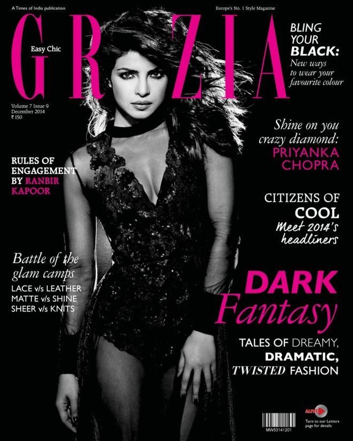 GRAZIA INDIA magazine side cover  December 2014