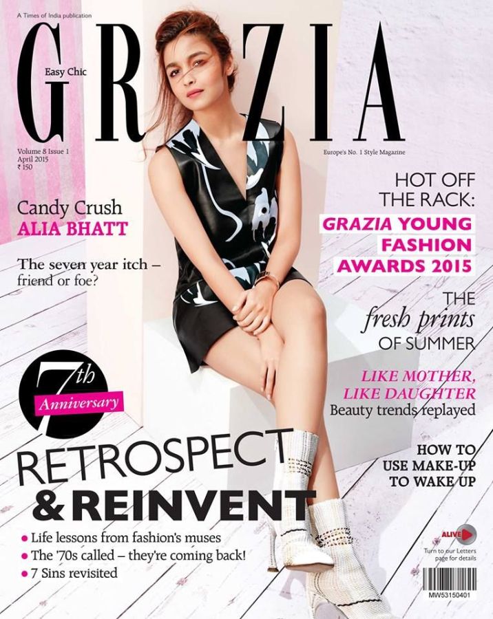 GRAZIA INDIA magazine side cover  April 2015