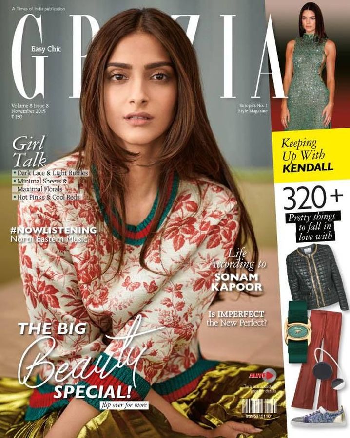 GRAZIA INDIA magazine side cover  November 2015