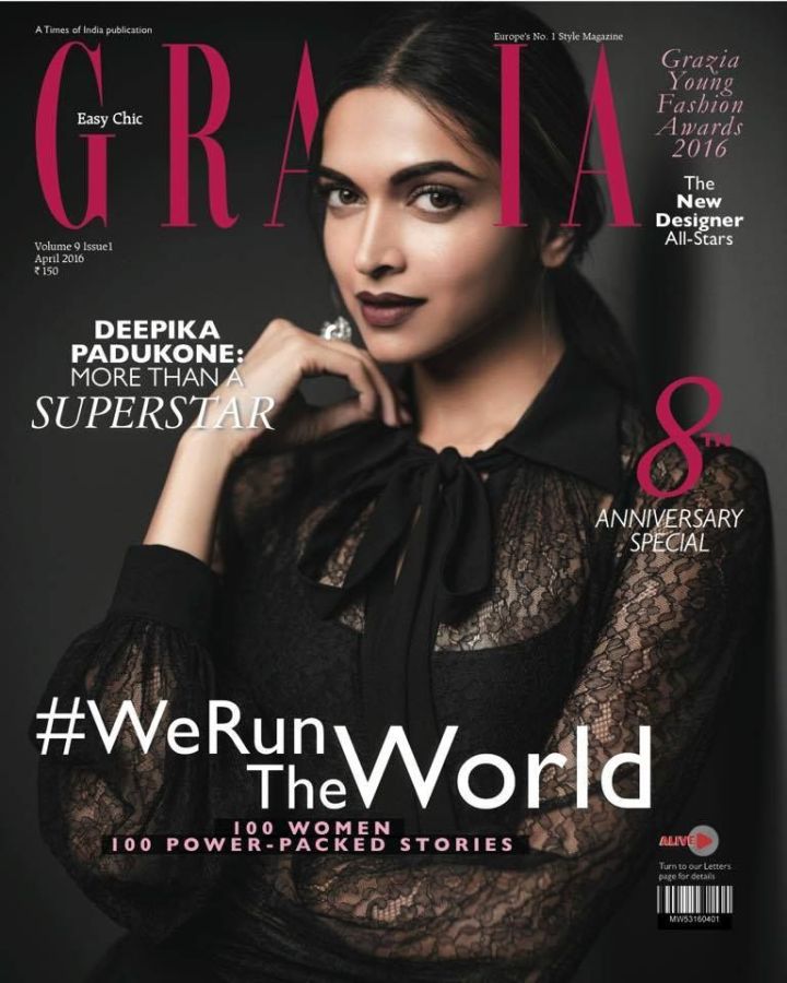 GRAZIA INDIA magazine side cover  April 2016