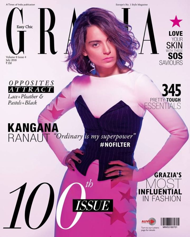 GRAZIA INDIA magazine side cover  July 2016