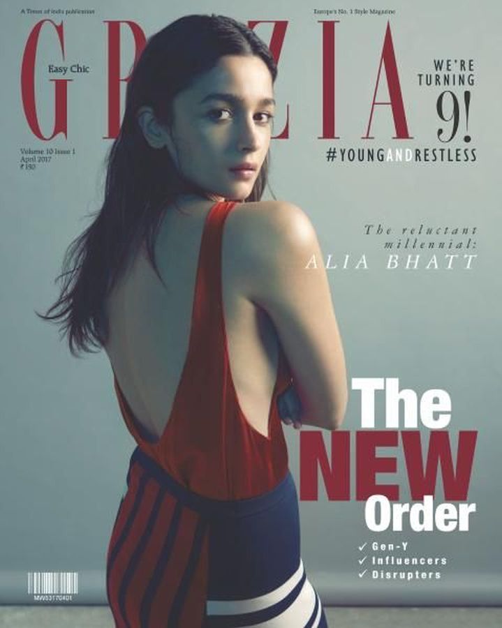 GRAZIA INDIA magazine side cover  April 2017