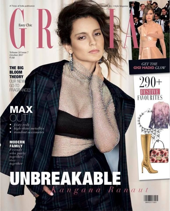 GRAZIA INDIA magazine side cover  October 2017