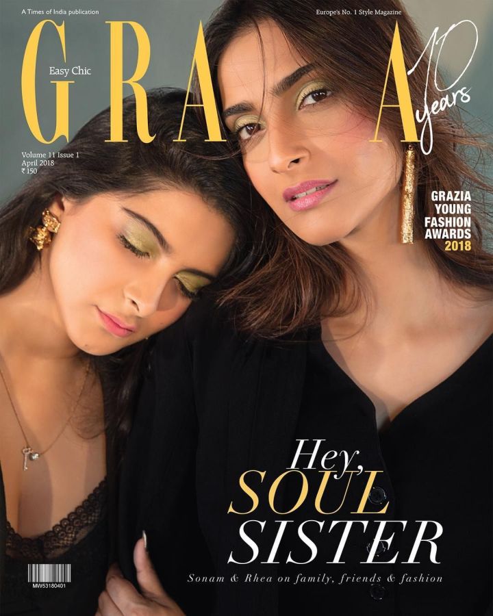 GRAZIA INDIA magazine side cover  April 2018