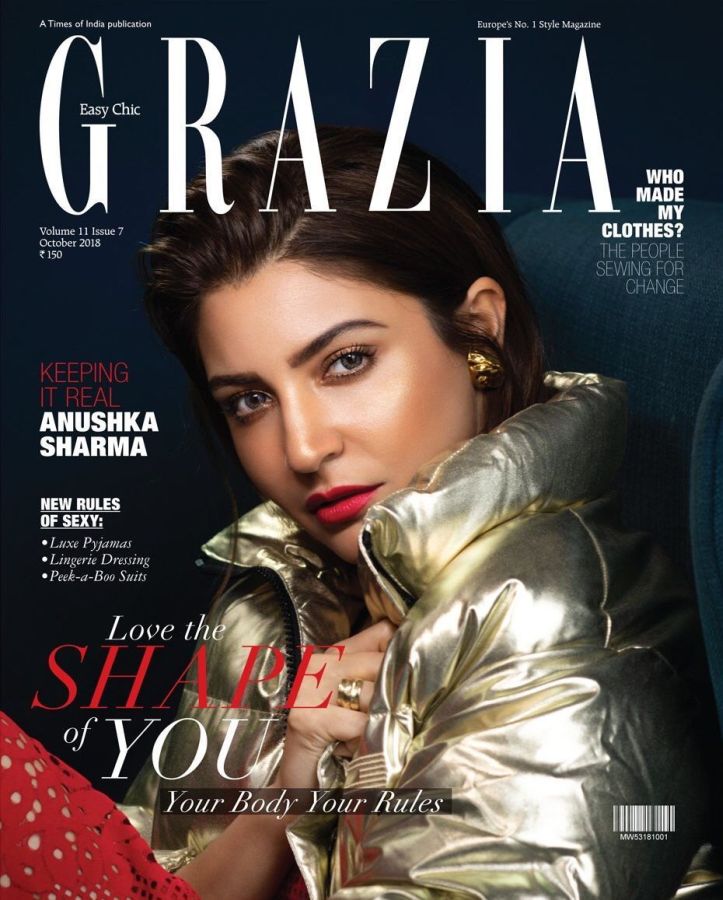 GRAZIA INDIA magazine side cover  October 2018
