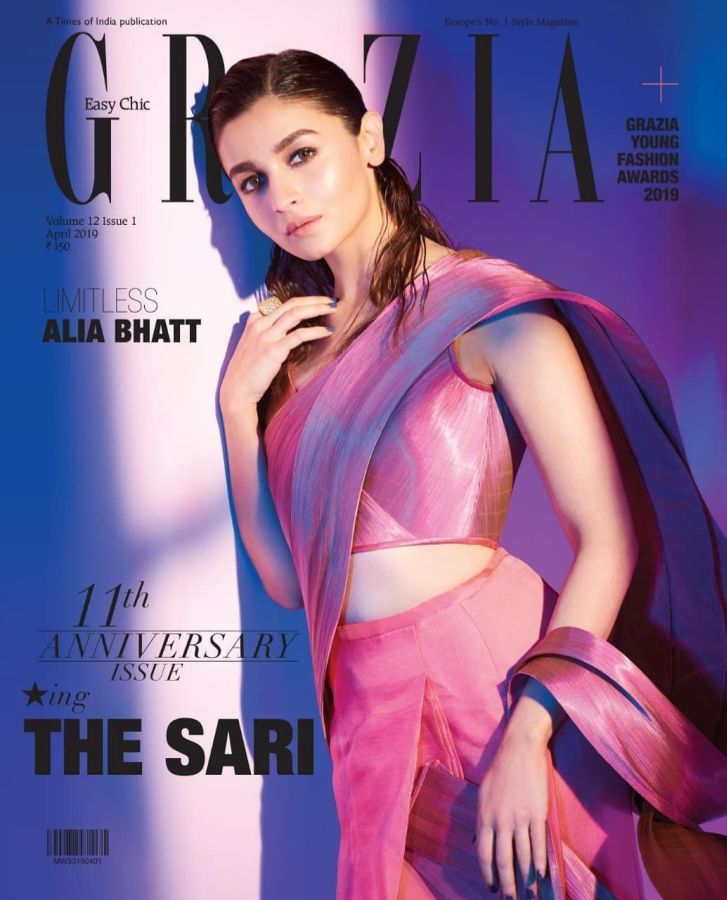 GRAZIA INDIA magazine side cover  April 2019
