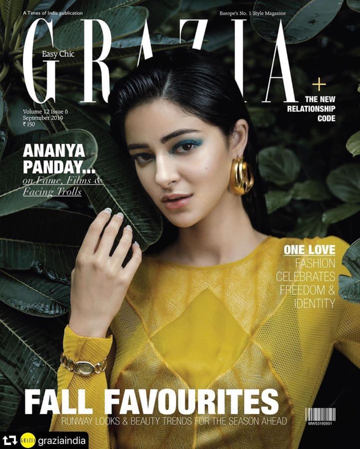 GRAZIA INDIA magazine side cover  September 2019