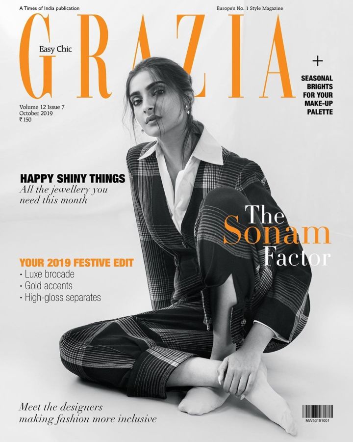 GRAZIA INDIA magazine side cover  October 2019