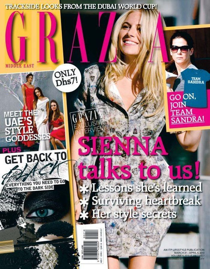 GRAZIA IRAN magazine side cover 31 March 2010