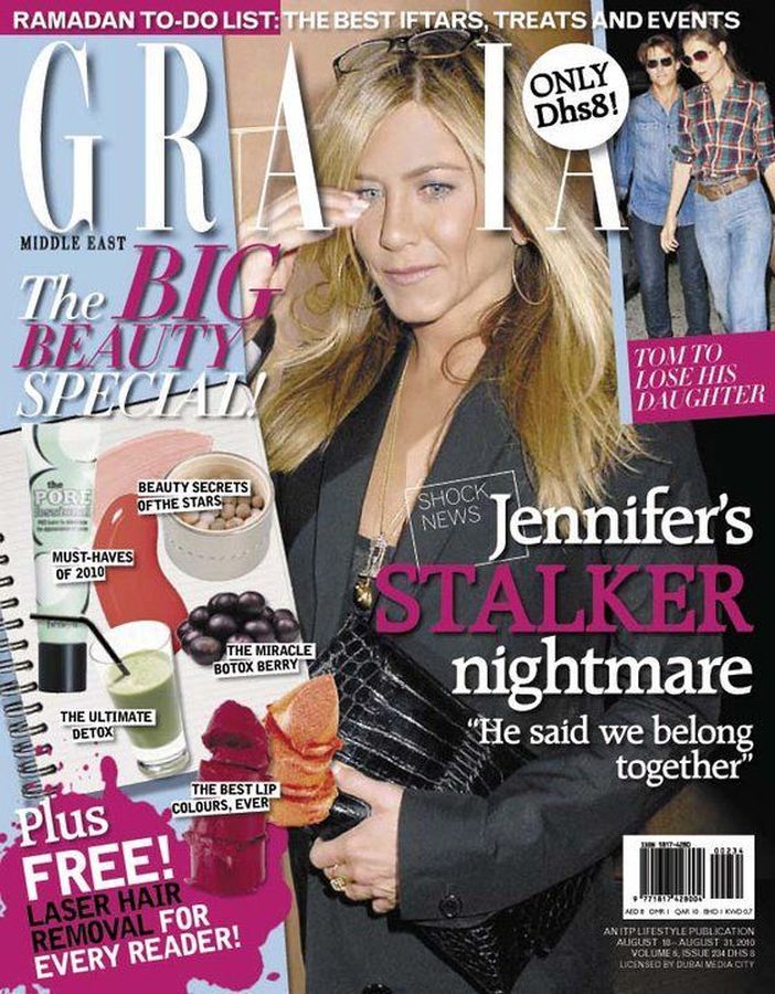 GRAZIA IRAN magazine side cover 18 August 2010