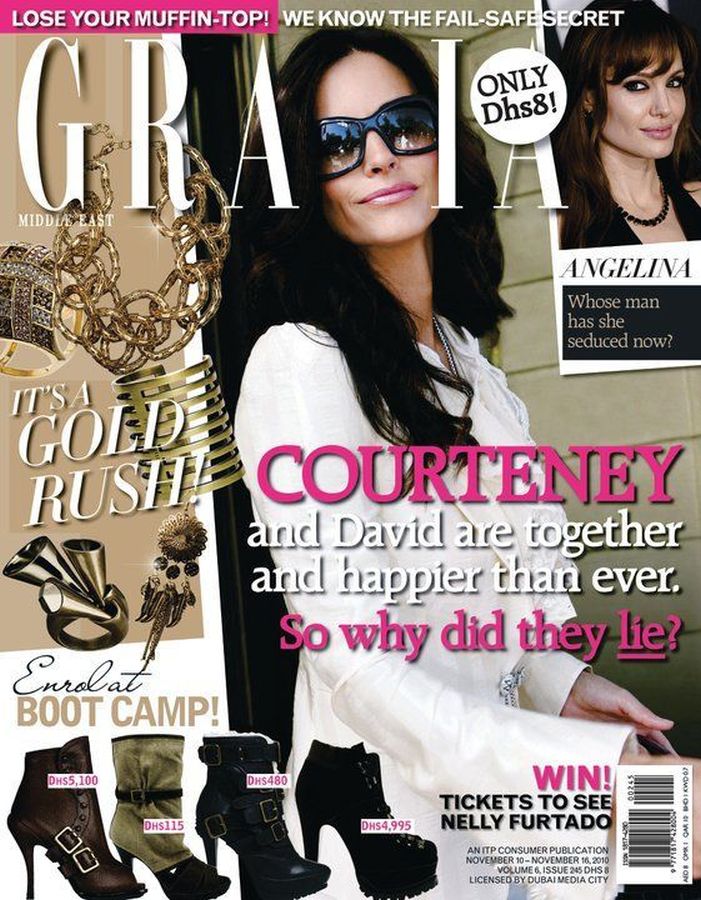 GRAZIA IRAN magazine side cover 10 November 2010
