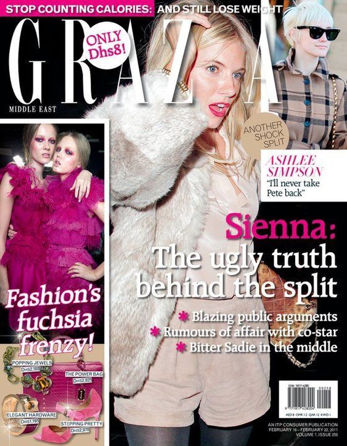 GRAZIA IRAN magazine side cover 16 February 2011