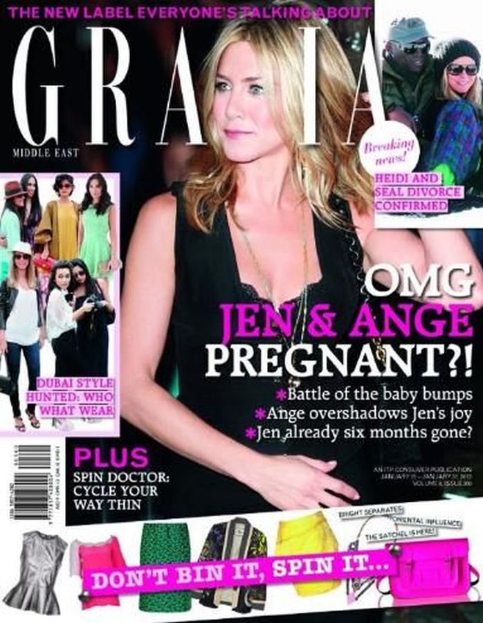 GRAZIA IRAN magazine side cover 25 January 2012