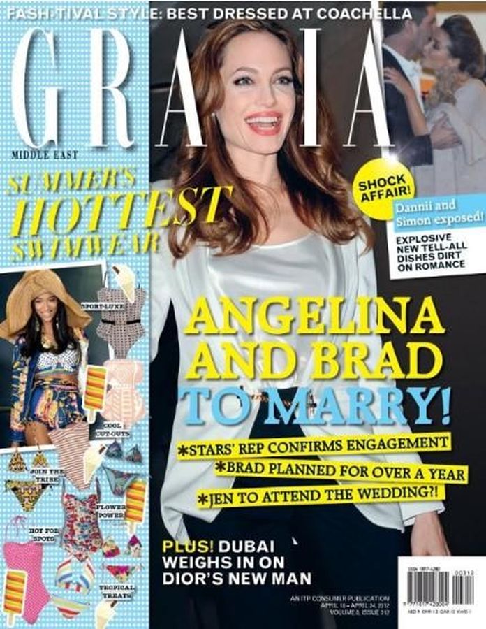 GRAZIA IRAN magazine side cover 18 April 2012