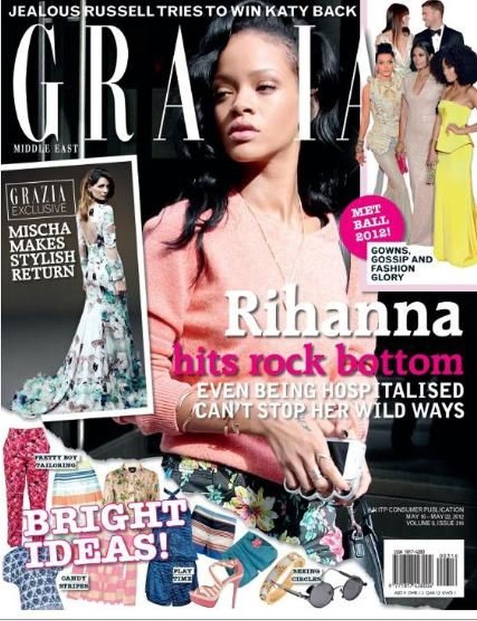 GRAZIA IRAN magazine side cover 16 May 2012