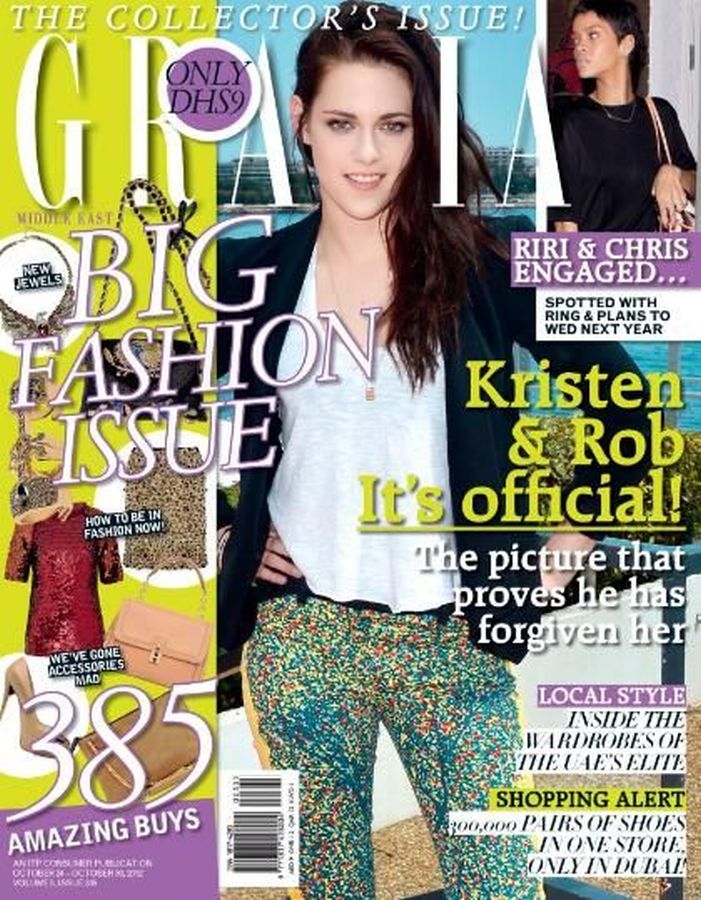 GRAZIA IRAN magazine side cover 24 October 2012