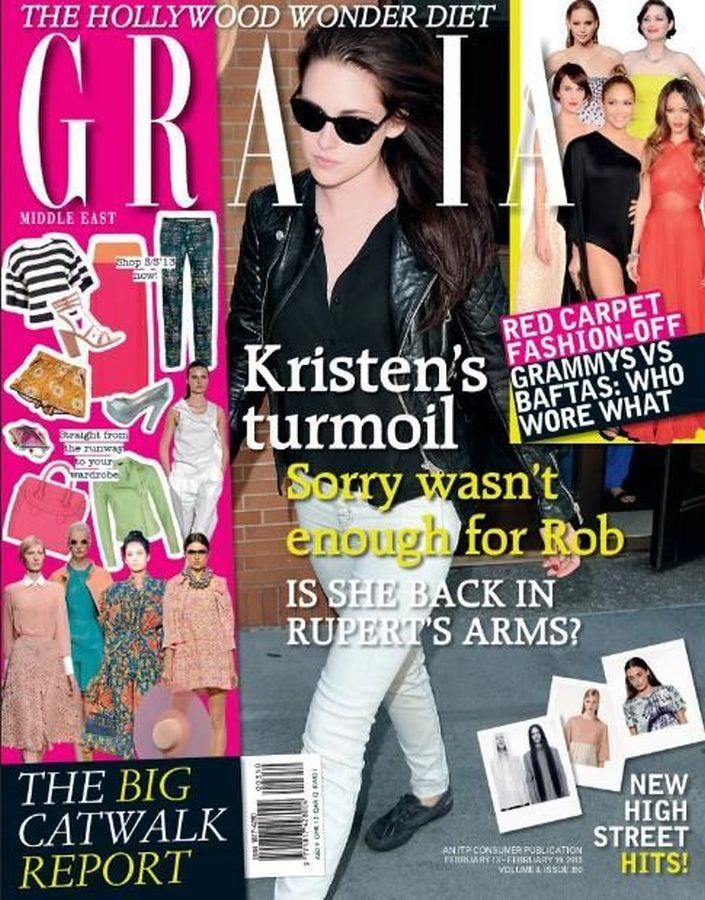 GRAZIA IRAN magazine side cover 14 February 2013