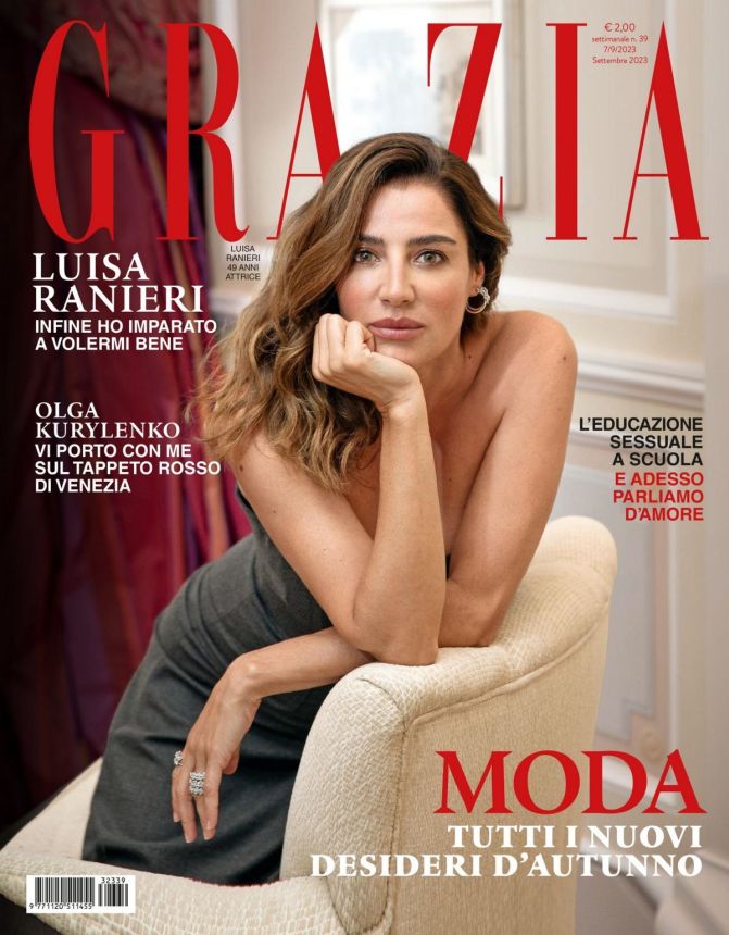 GRAZIA ITALY magazine side cover 7 September 2023