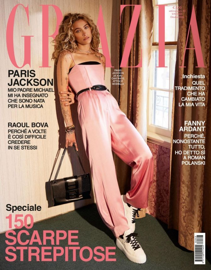GRAZIA ITALY magazine side cover 5 October 2023