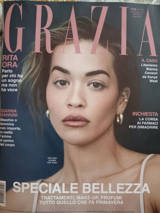 GRAZIA ITALY magazine side cover 28 March 2024