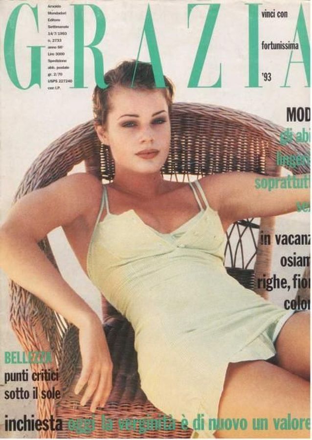 GRAZIA ITALY magazine side cover 14 July 1993