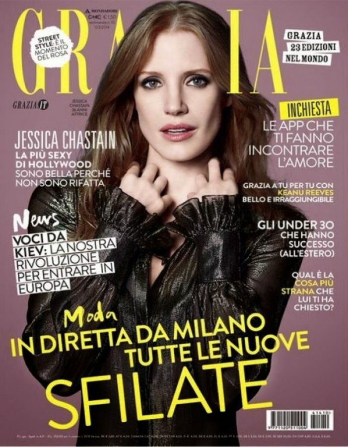 GRAZIA ITALY magazine side cover 5 March 2014