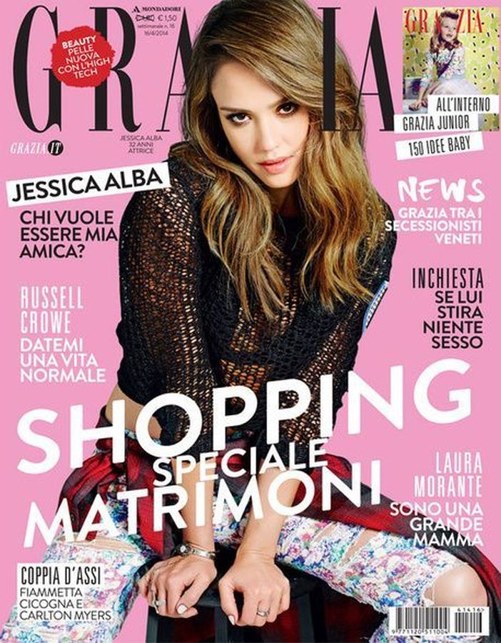 GRAZIA ITALY magazine side cover 16 April 2014
