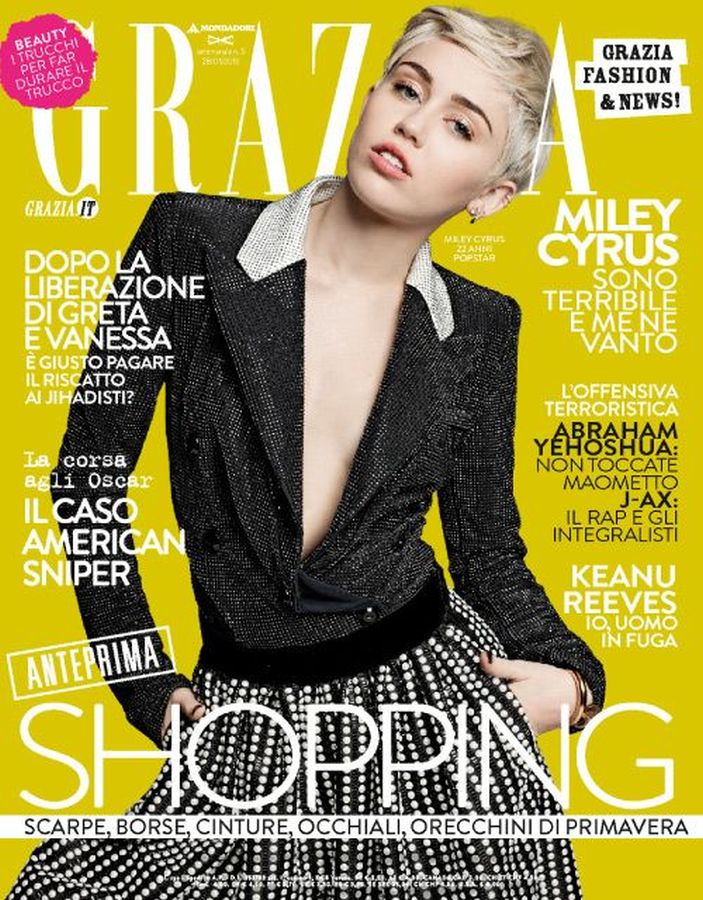GRAZIA ITALY magazine side cover 28 January 2015
