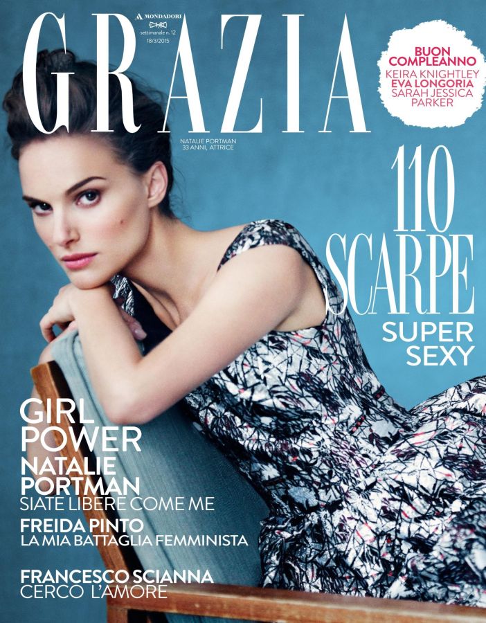 GRAZIA ITALY magazine side cover 18 March 2015