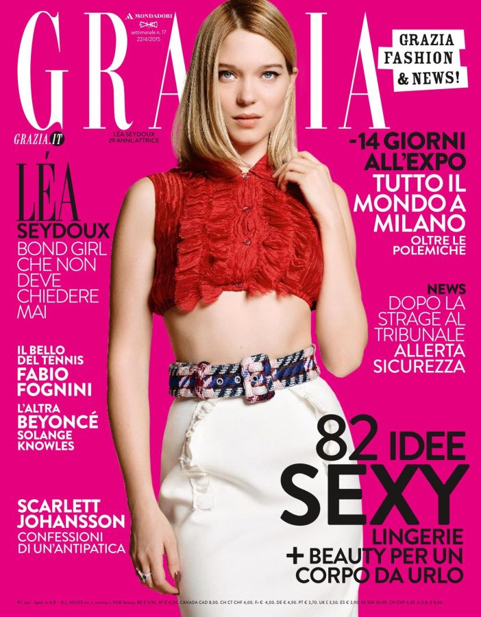 GRAZIA ITALY magazine side cover 22 April 2015