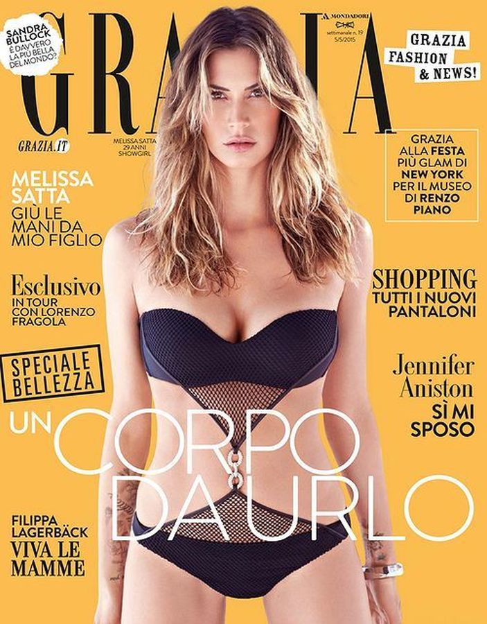 GRAZIA ITALY magazine side cover 5 May 2015