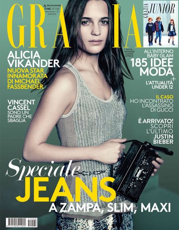 GRAZIA ITALY magazine side cover 26 August 2015