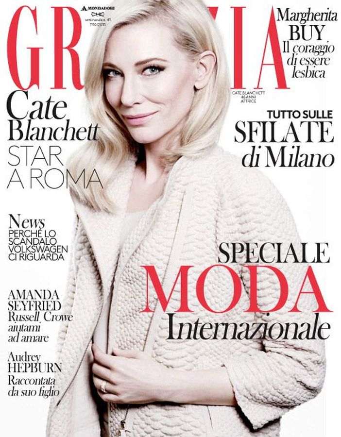 GRAZIA ITALY magazine side cover 7 October 2015