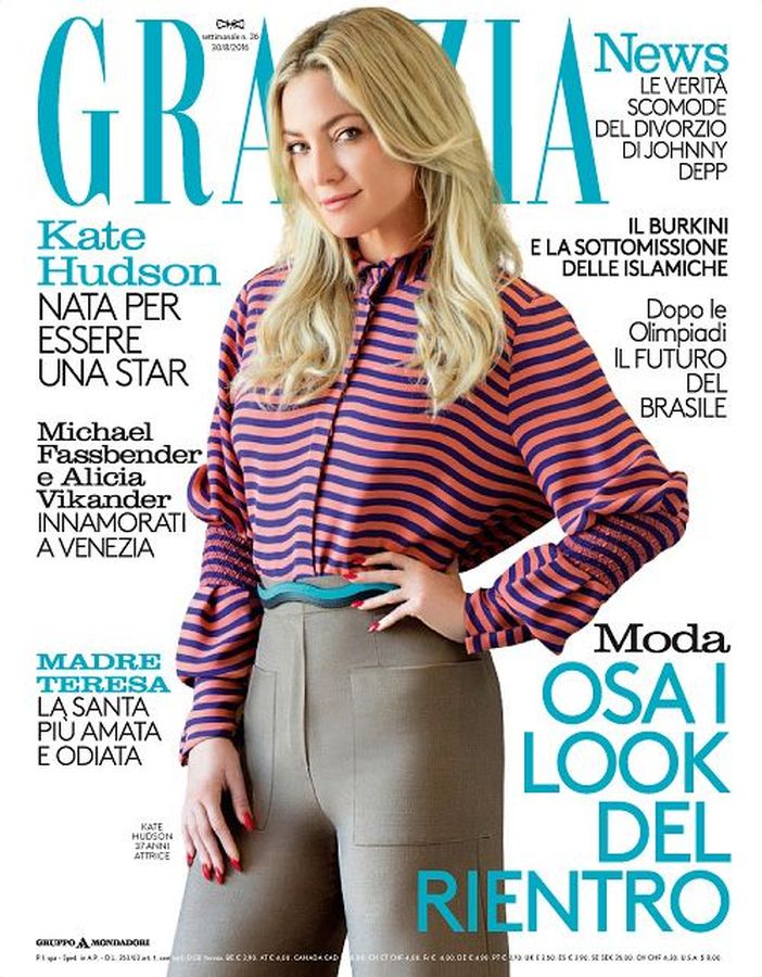 GRAZIA ITALY magazine side cover 30 August 2016