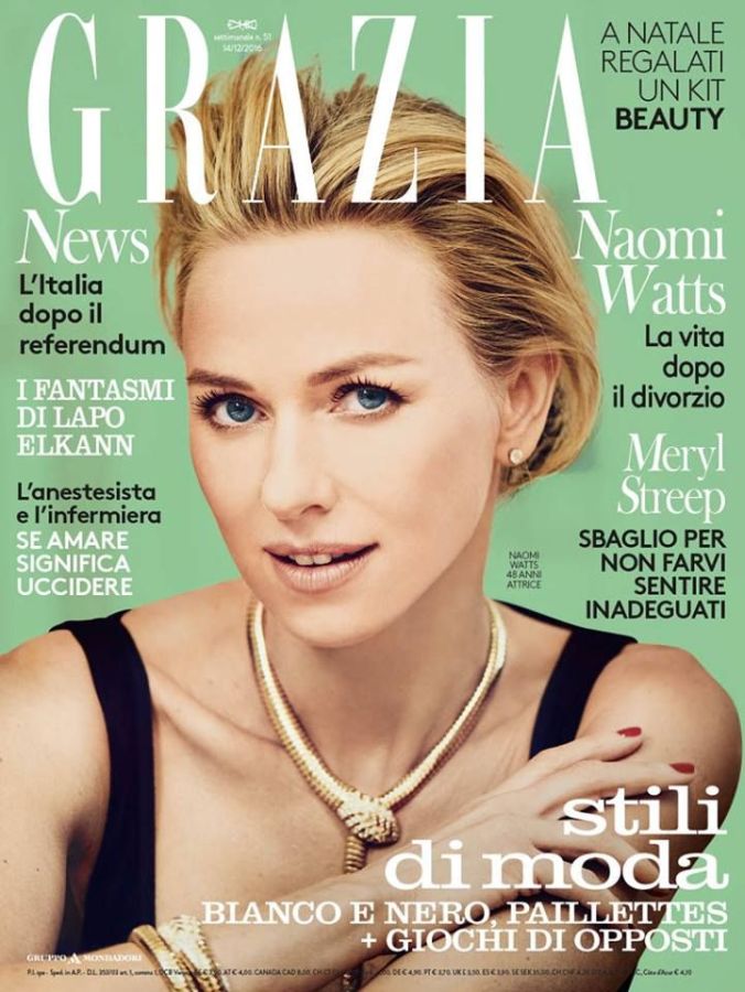 GRAZIA ITALY magazine side cover 14 December 2016
