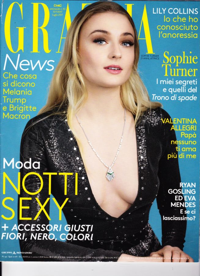GRAZIA ITALY magazine side cover 12 July 2017