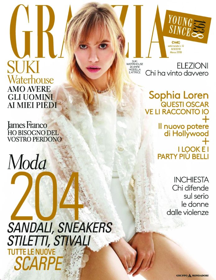 GRAZIA ITALY magazine side cover 8 March 2018