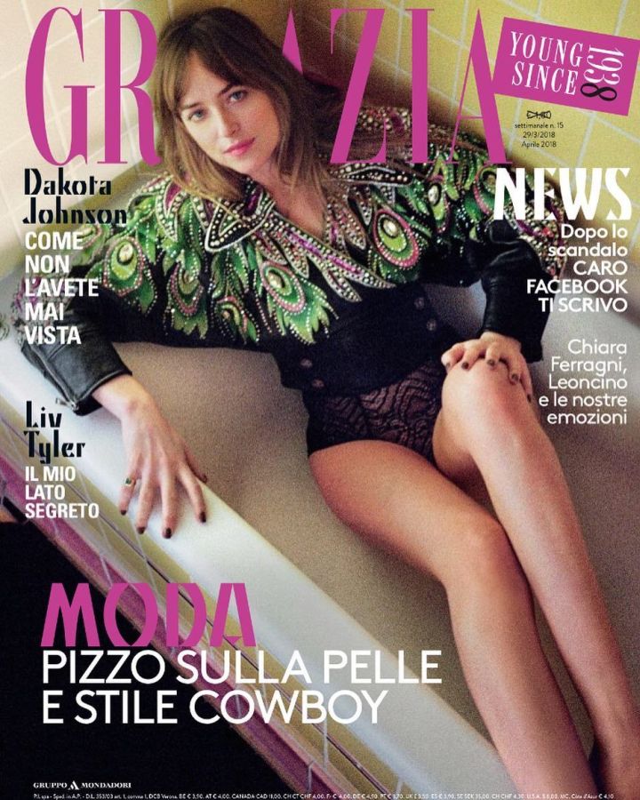 GRAZIA ITALY magazine side cover 29 March 2018