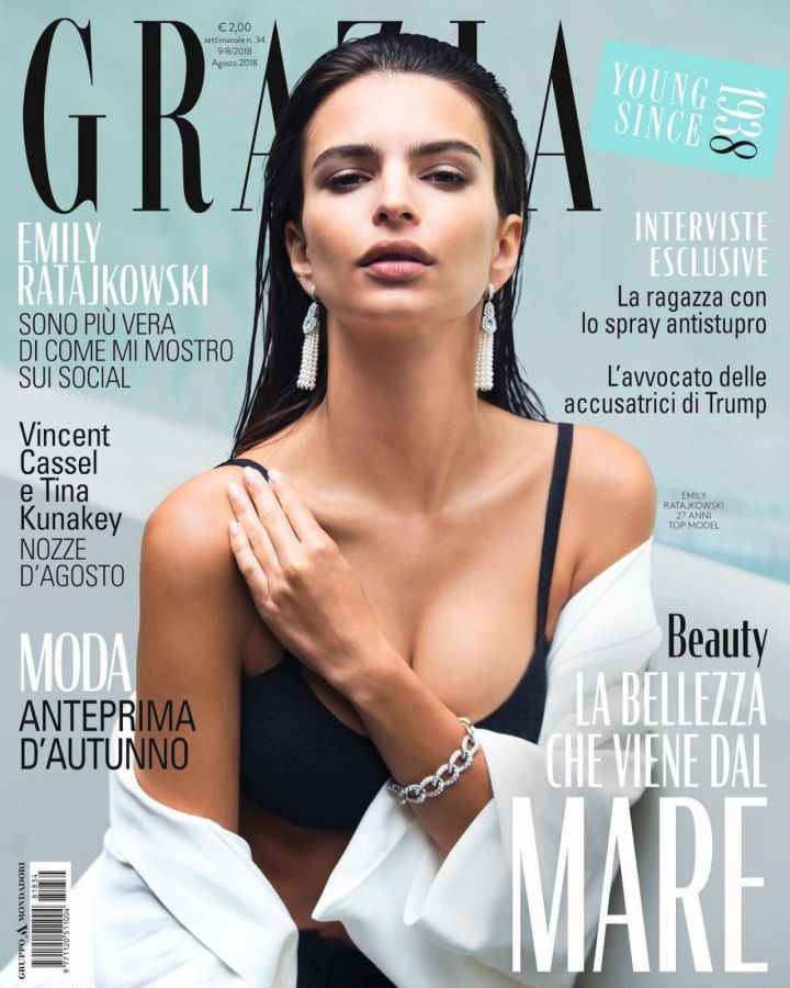 GRAZIA ITALY magazine side cover 9 August 2018