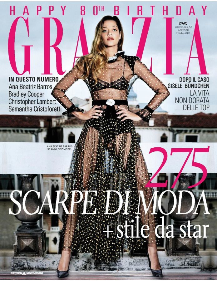 GRAZIA ITALY magazine side cover 4 October 2018