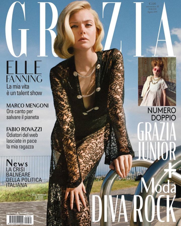 GRAZIA ITALY magazine side cover 15 August 2019