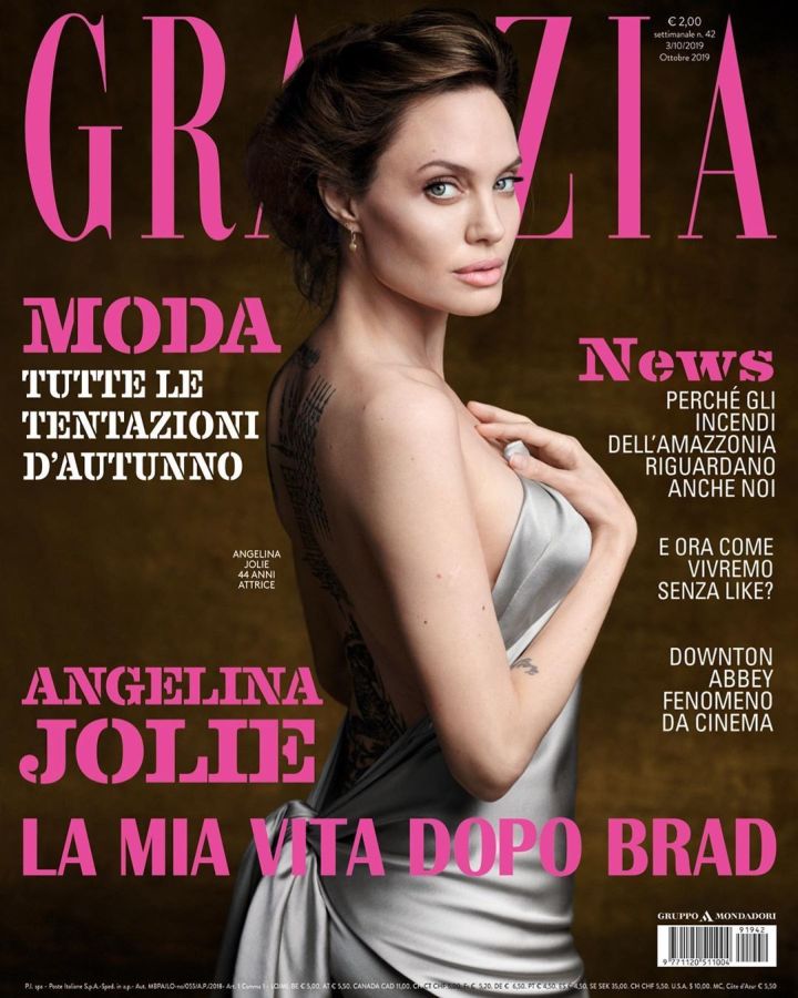 GRAZIA ITALY magazine side cover 3 October 2019