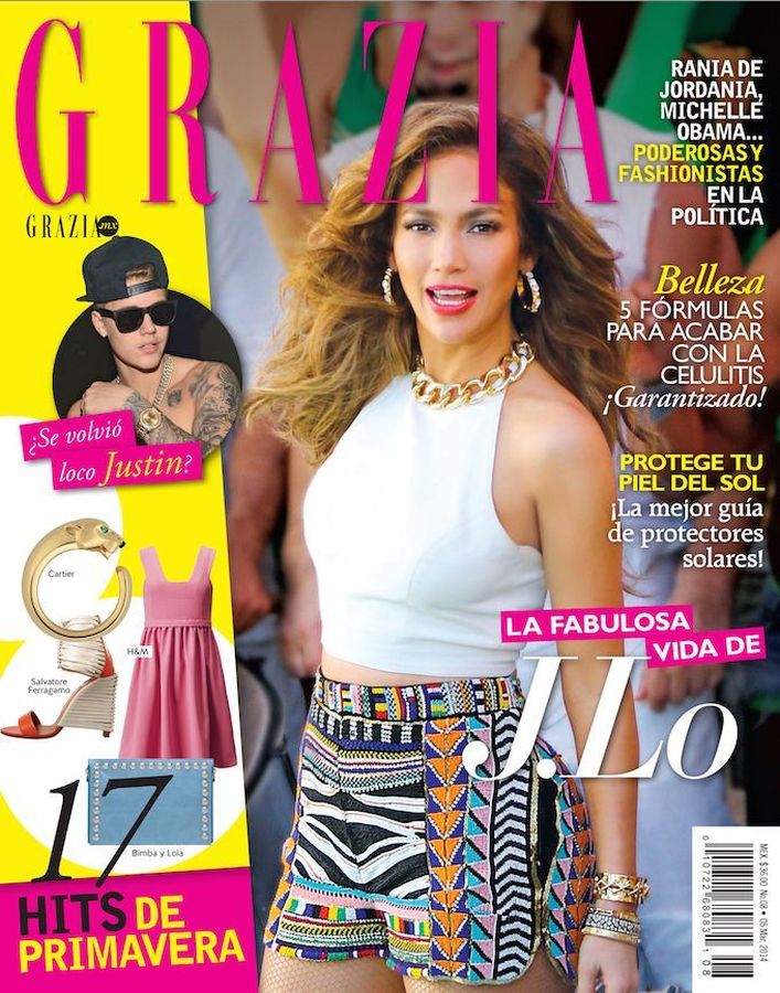 GRAZIA MEXICO magazine side cover 5 March 2014