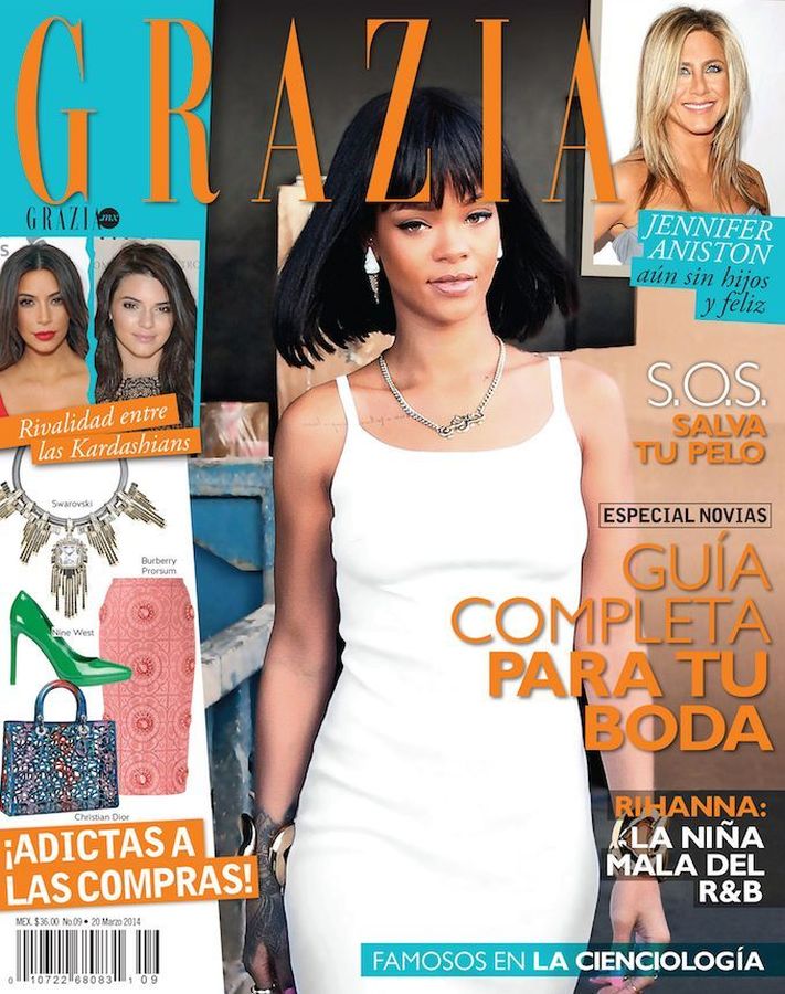 GRAZIA MEXICO magazine side cover 20 March 2014