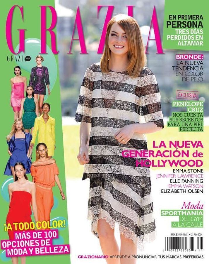 GRAZIA MEXICO magazine side cover 21 April 2014
