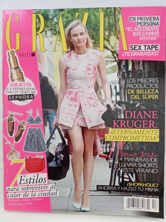 GRAZIA MEXICO magazine side cover Issue 17 18 July 2014